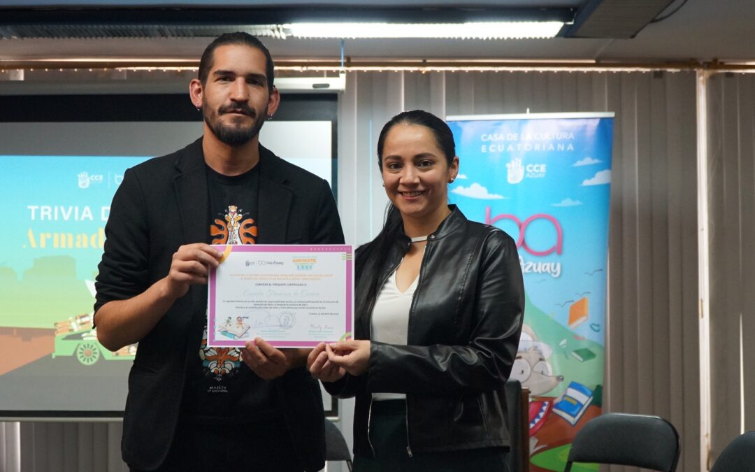 La EFC recibe reconocimiento por su aporte en la campaña “BiblioAzuay”.